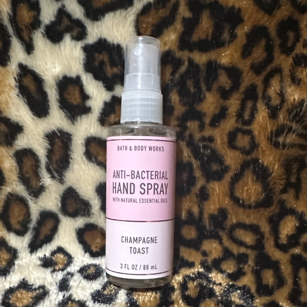 Bath & Body Works Pink Anti-Bacterial Hand Spray - Champagne Toast
